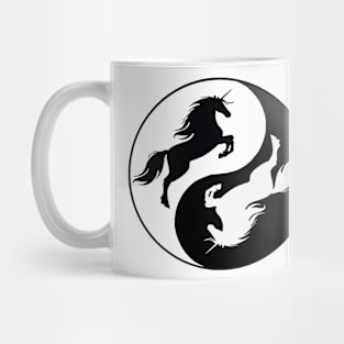 Yin Yang Unicorn Mug